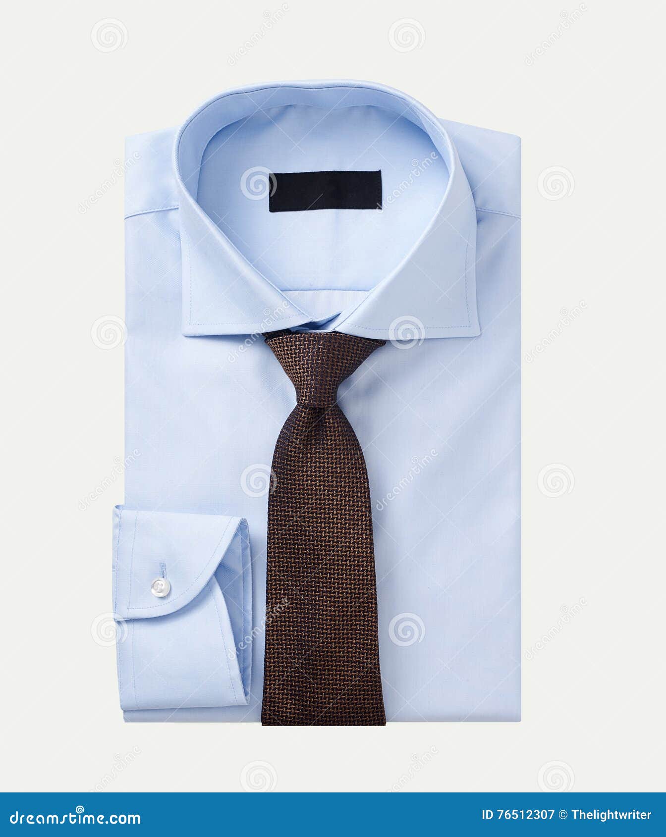 Men Shirt Clothing with Tie Isolated on White Stock Image - Image of ...