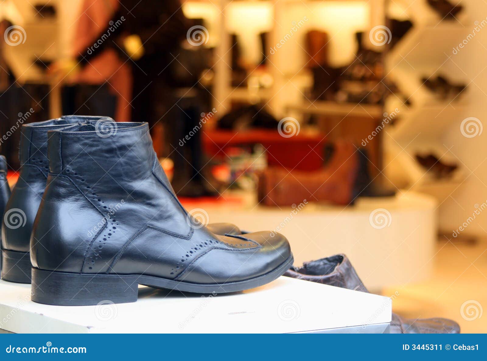 Men shoes stock image. Image of mall, leather, season - 3445311