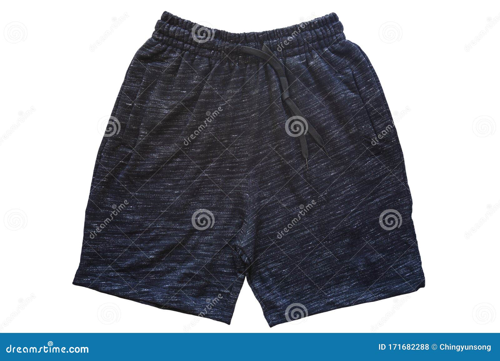 Men Shorts Black Isolated on White Background Stock Photo - Image of ...