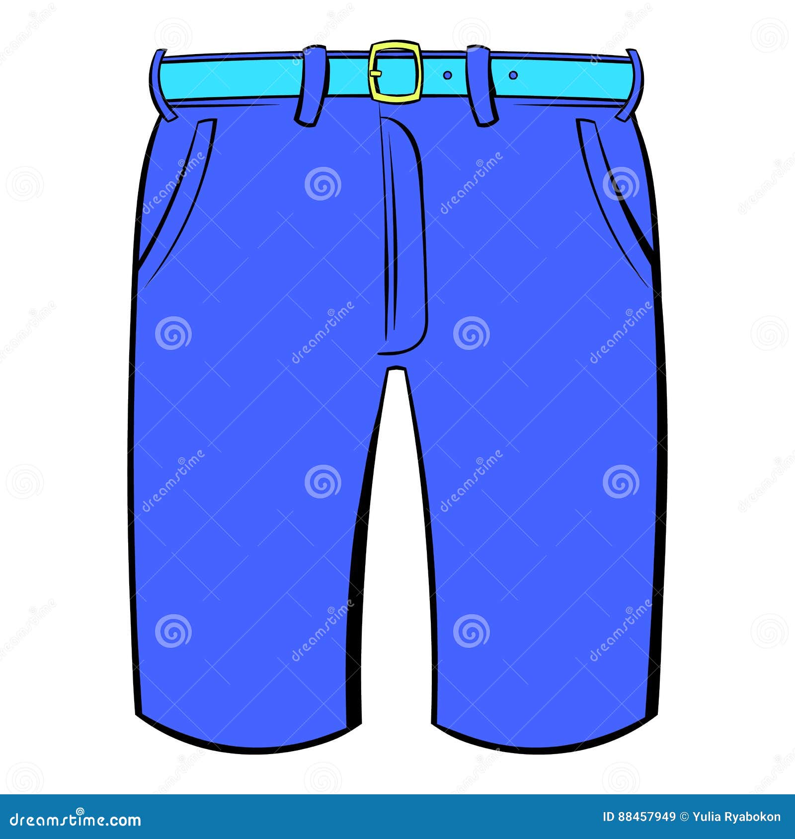 Men shorts icon cartoon stock vector. Illustration of icon - 88457949