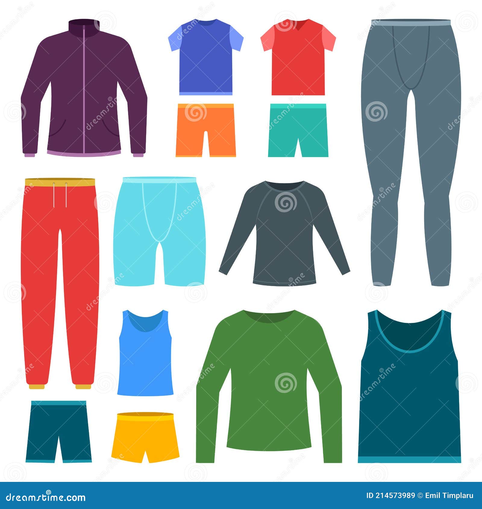 Men Sports Clothing Set Vector Design Stock Vector - Illustration of ...