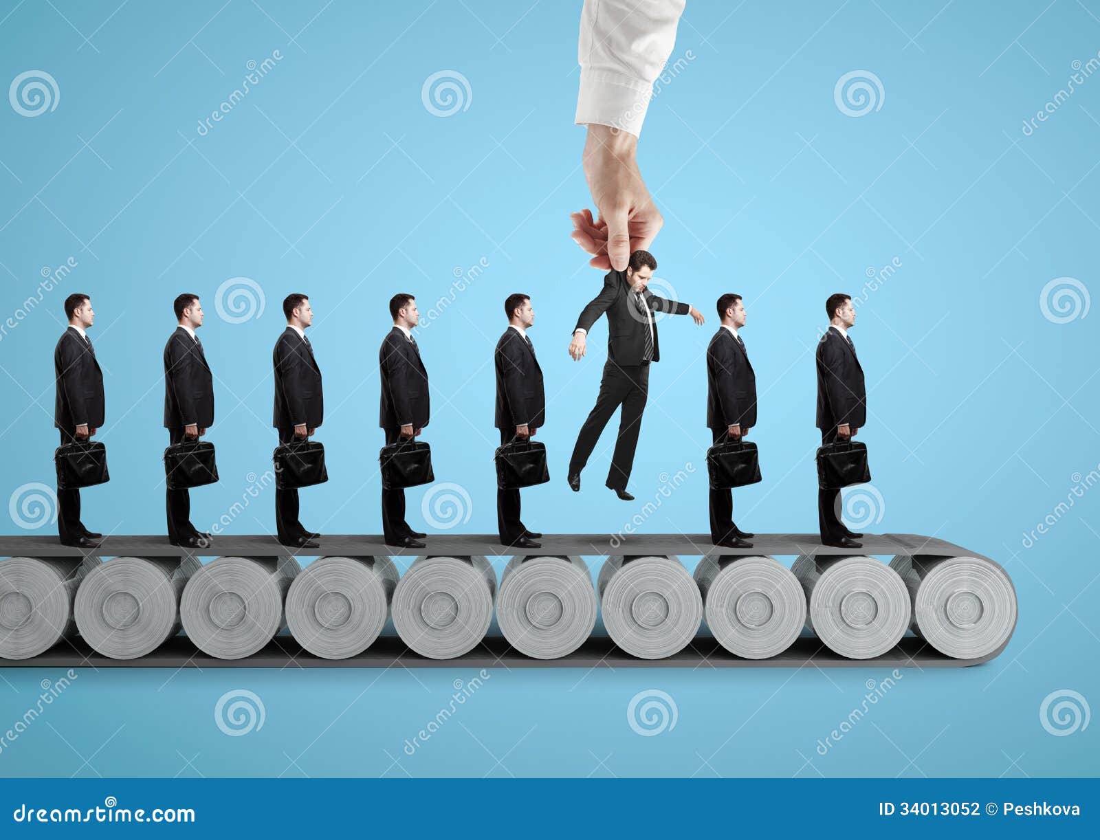 Men standing on conveyor stock photo. Image of fired 34013052