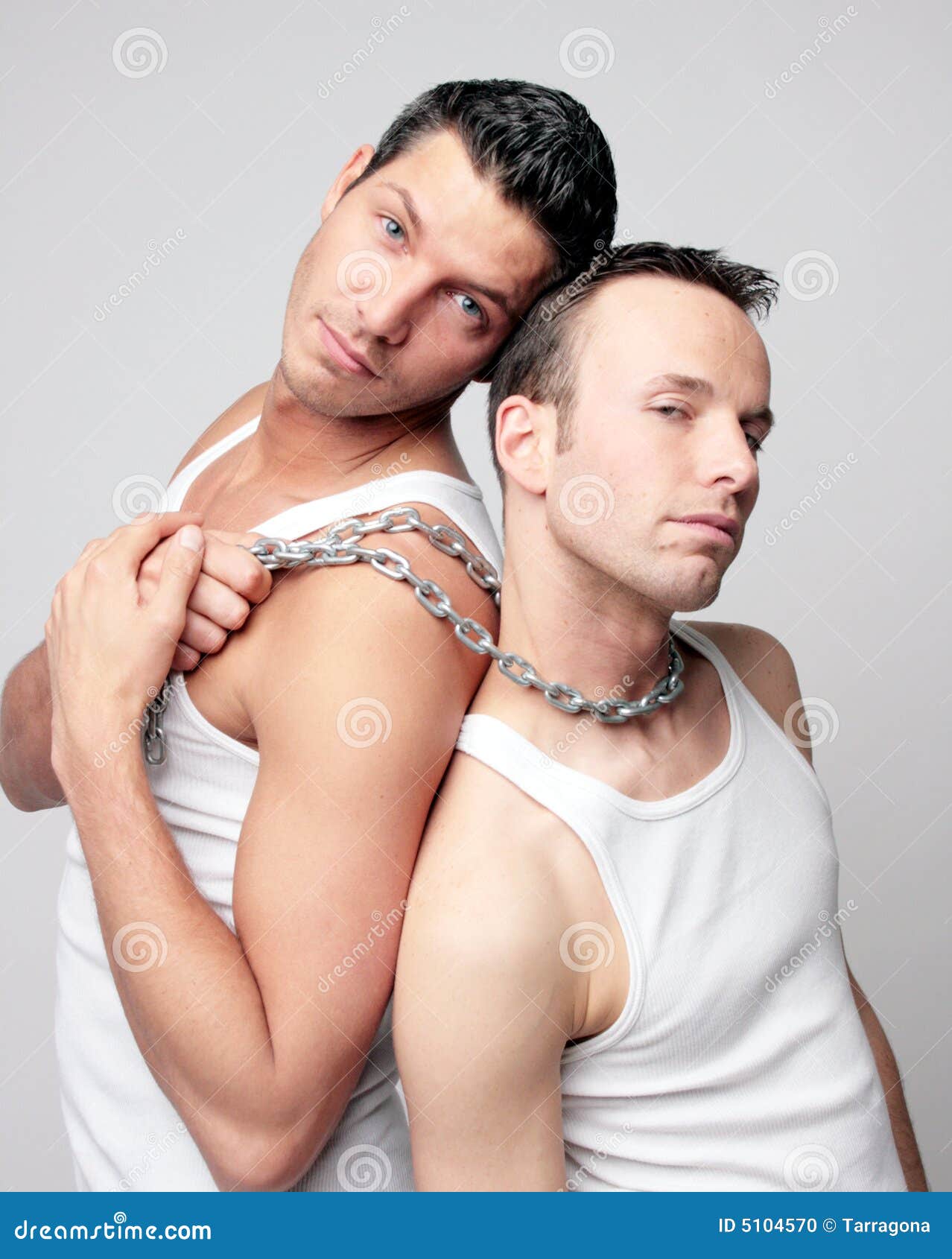 Men with Steel Chain in Underwear Stock Photo - Image of