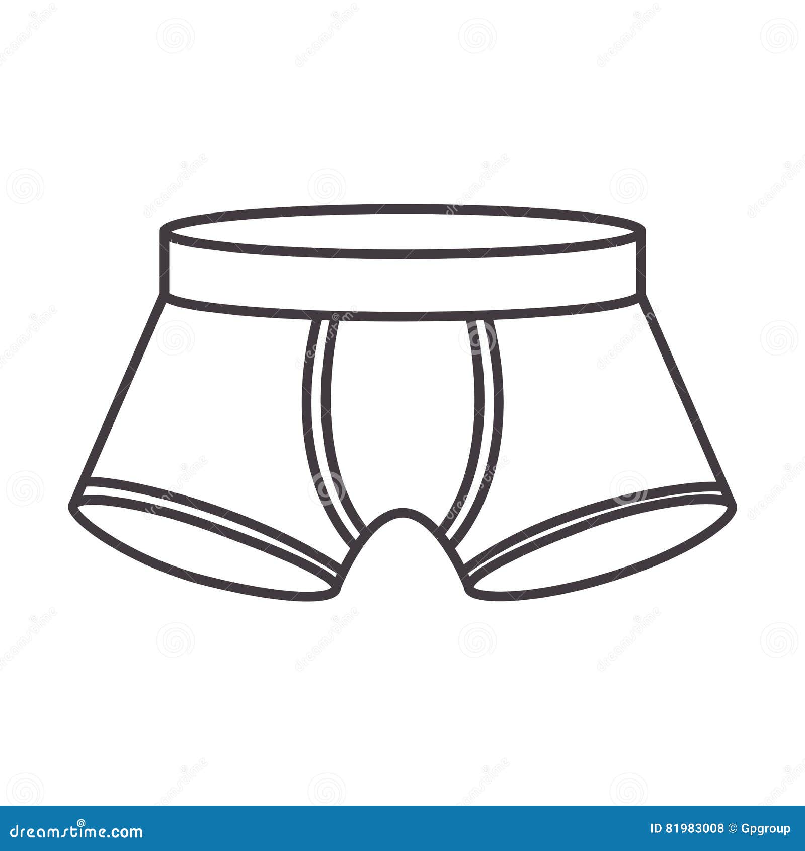 Men Swimming Trunks Icon Flat Stock Illustration Illustration of