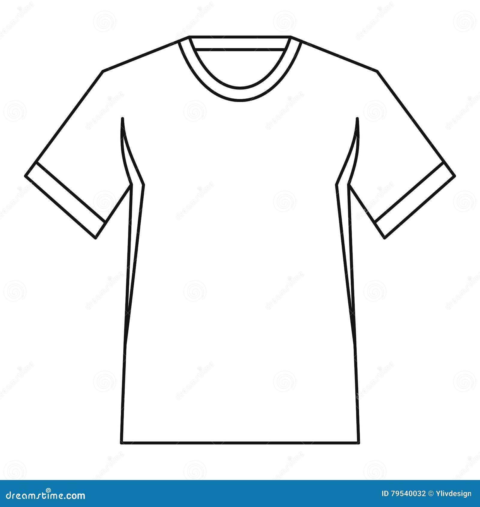 Men Tennis T-shirt Icon, Outline Style Stock Vector - Illustration of ...