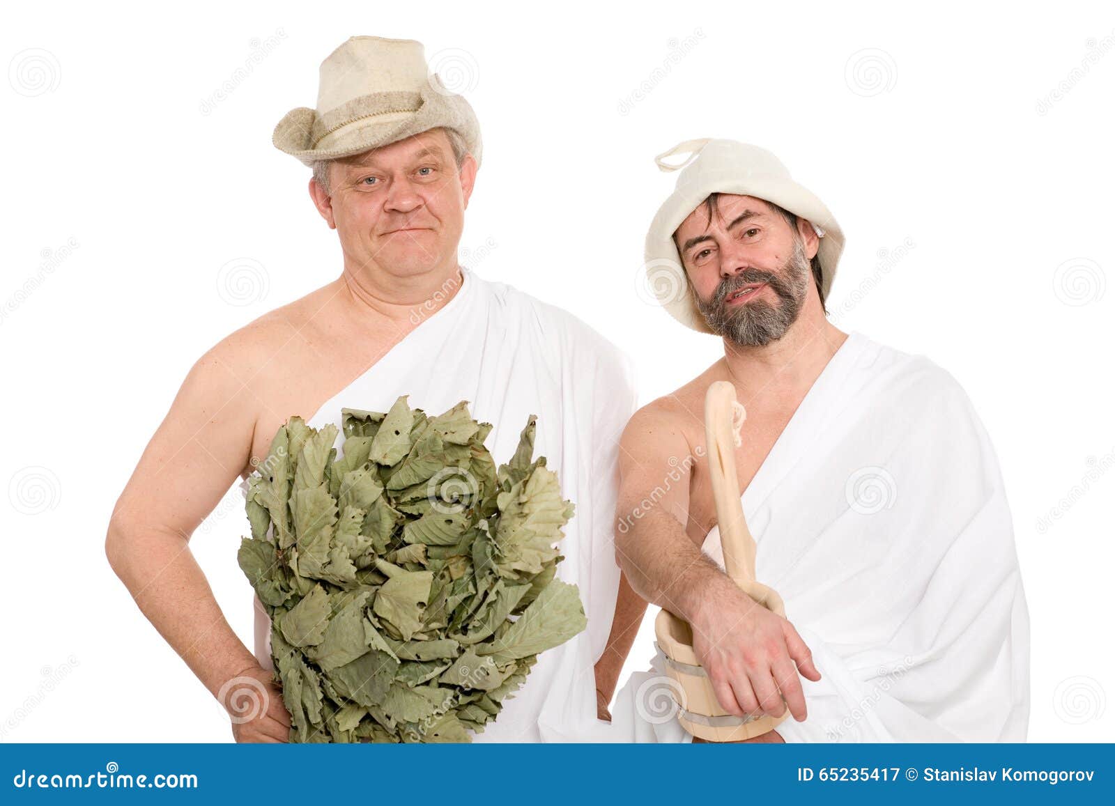 Men in a Traditional Attire of Russian Bath Stock Image Image of stew