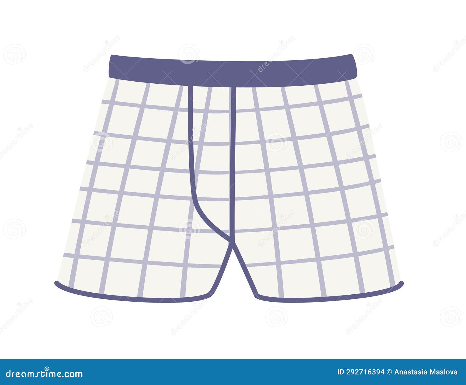 Men Underpants White Color Vector Illustration Isolated on White ...