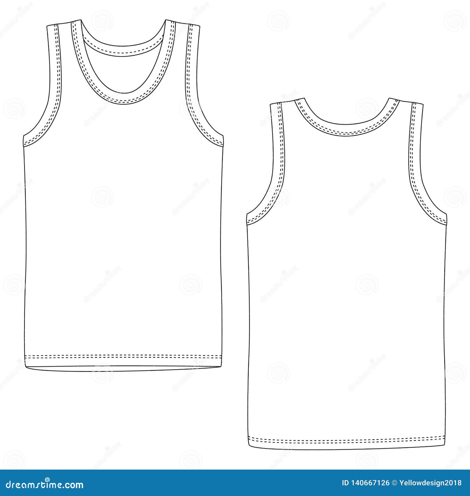 Blank Tank Top Template