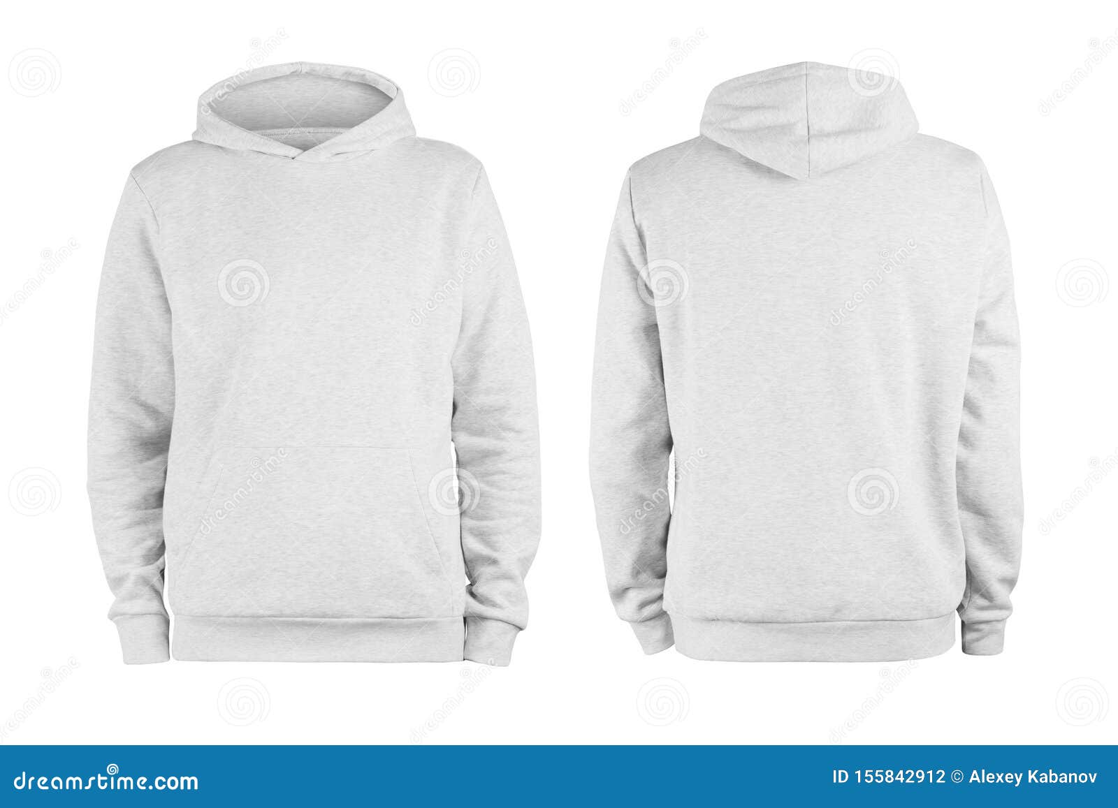 Download Men White Blank Hoodie Template,from Two Sides, Natural ...