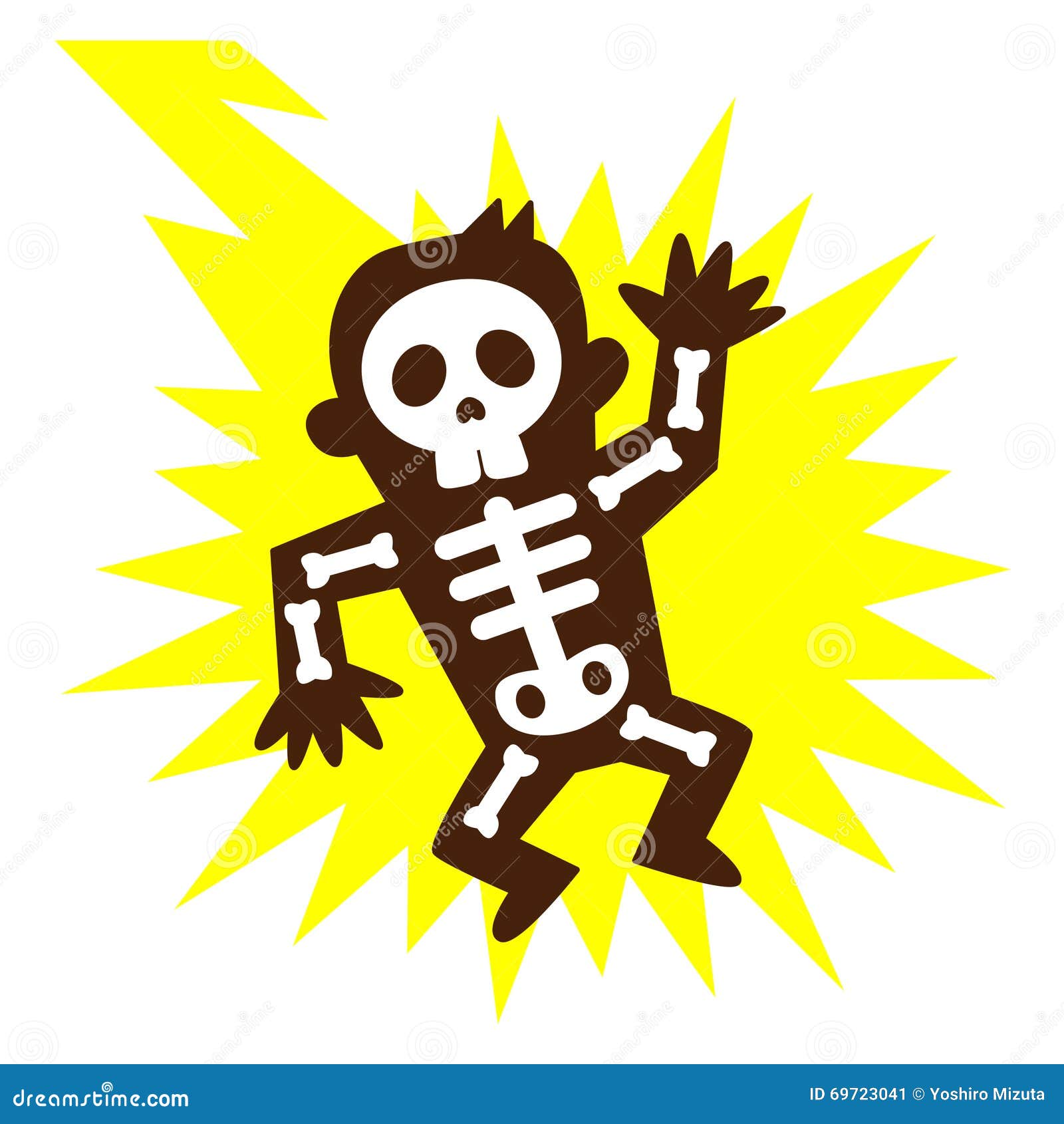 Men Who Were Electrocuted By Lightning Stock Vector - Image: 69723041