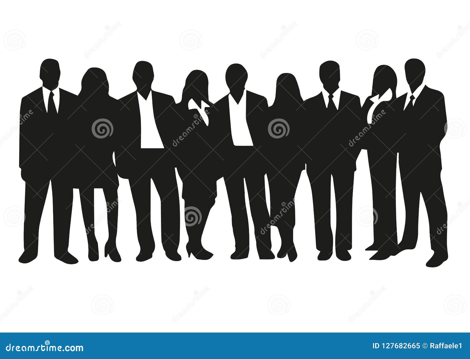 Men and Women in Business Suit E Tie Stock Vector Illustration of