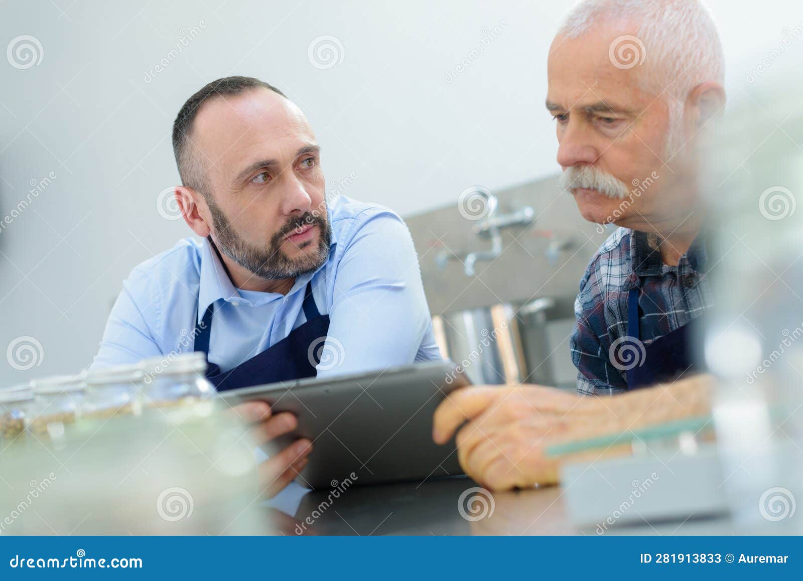 Men Working at Brewery or Beer Plant Stock Image Image of recipe