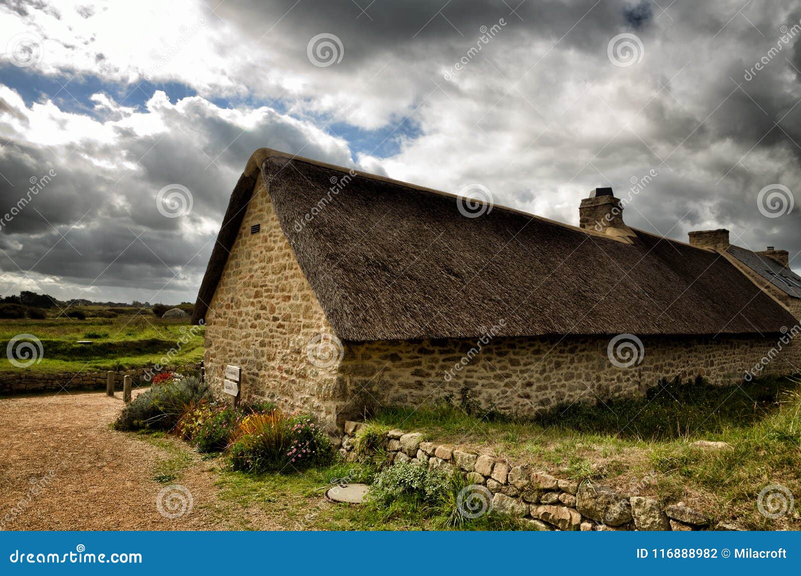 meneham village, kerlouan, finistere, brittany bretagne, france