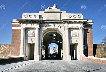 Menin Gate Memorial at Ypres Stock Image - Image of western, ypres ...