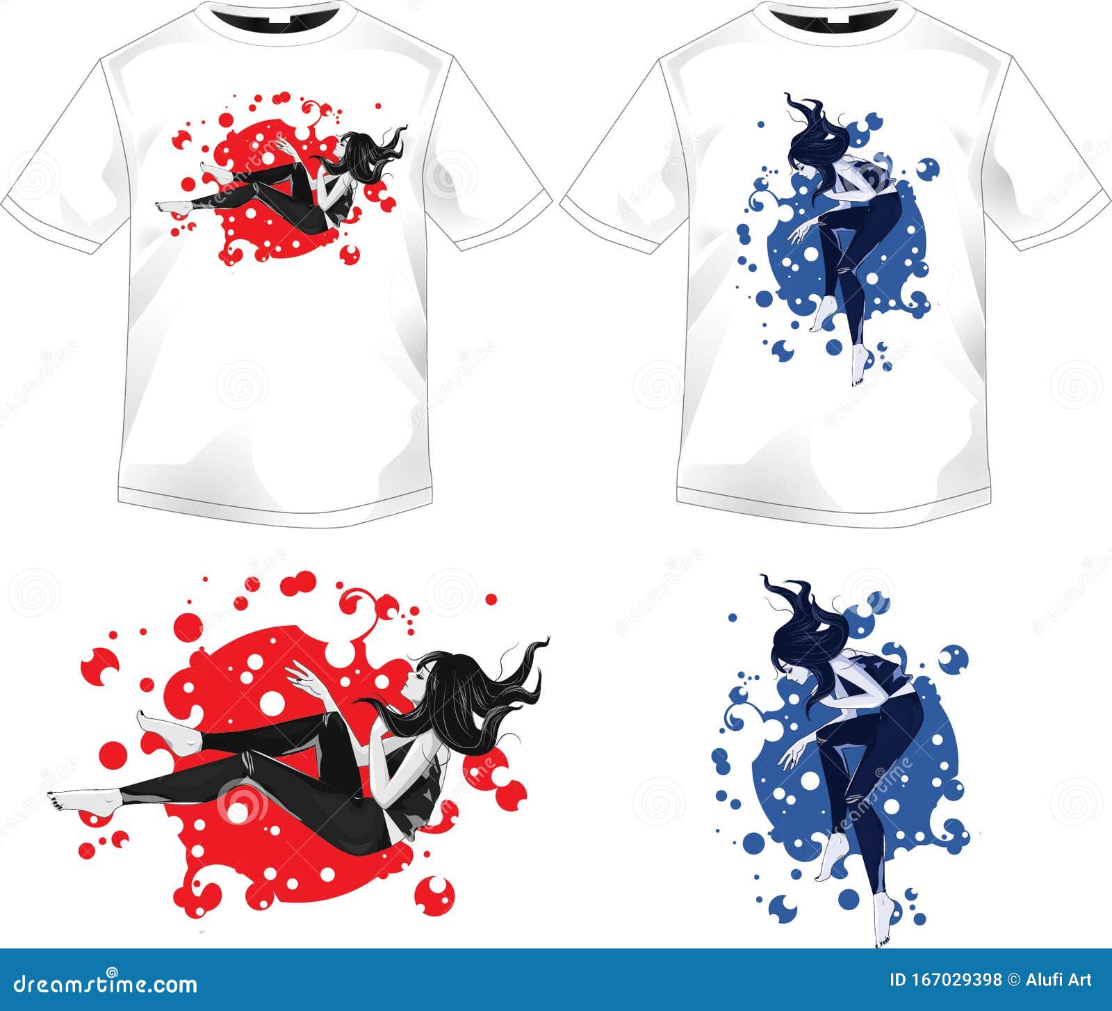 Designs Gráficos para Camisetas e Merch de menina anime