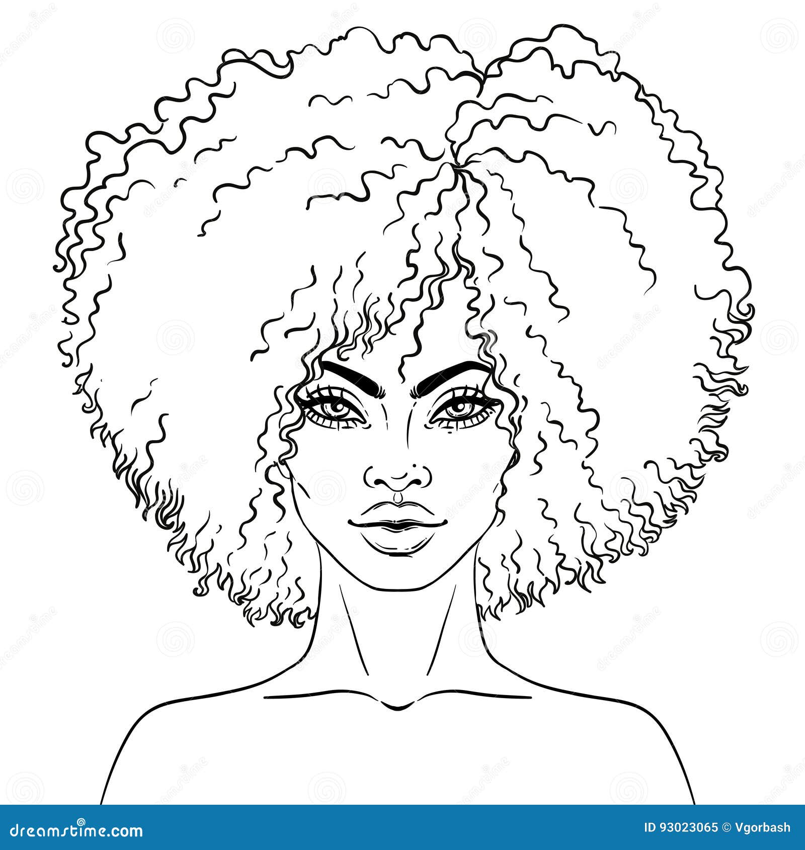 Vetores e ilustrações de Mulher africana colorir para download gratuito