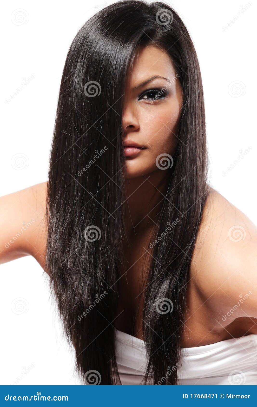 Fotos de Cabelo liso preto, Imagens de Cabelo liso preto sem