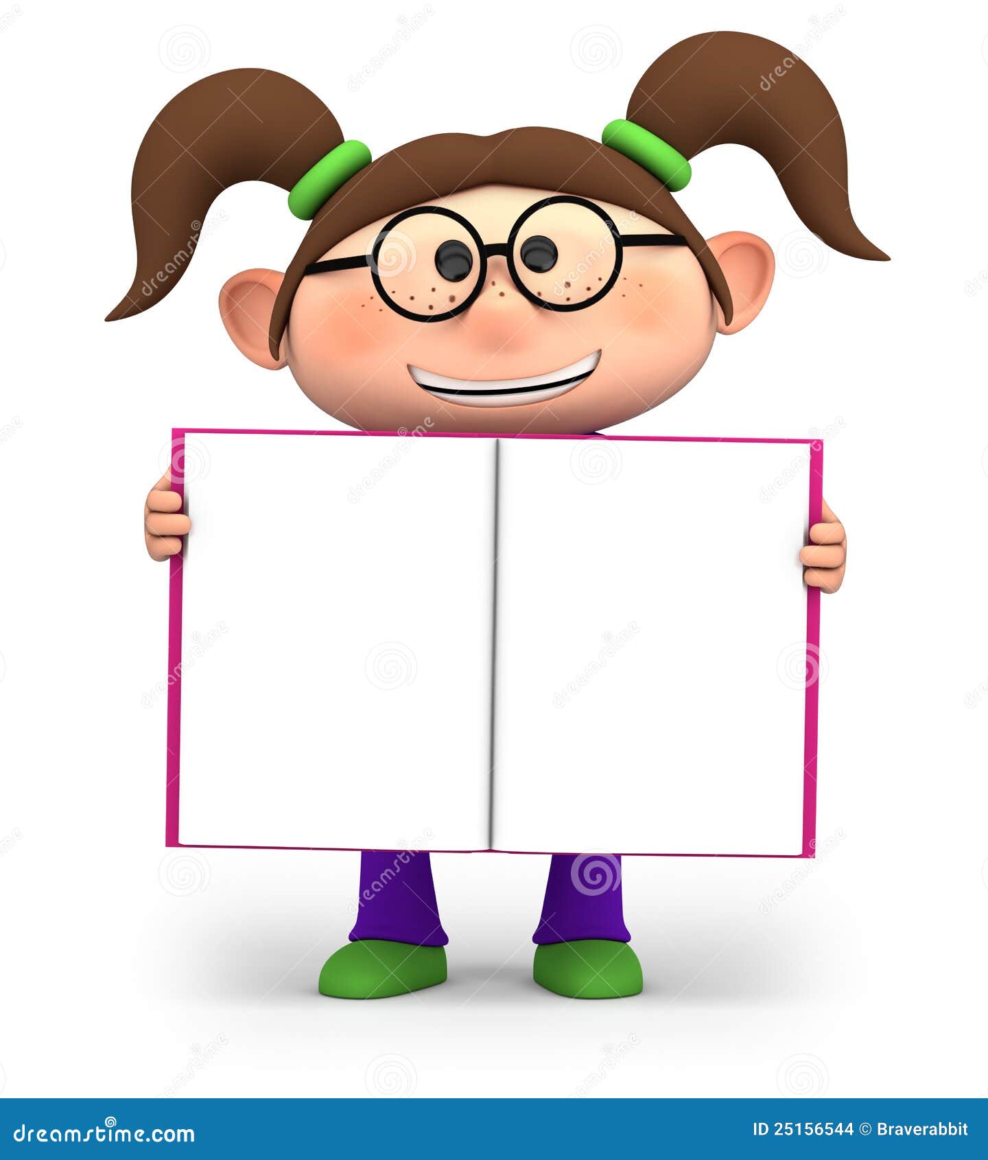 Rapariga com livro aberto ilustração stock. Ilustração de caucasiano -  25156544, image size:1440x1690