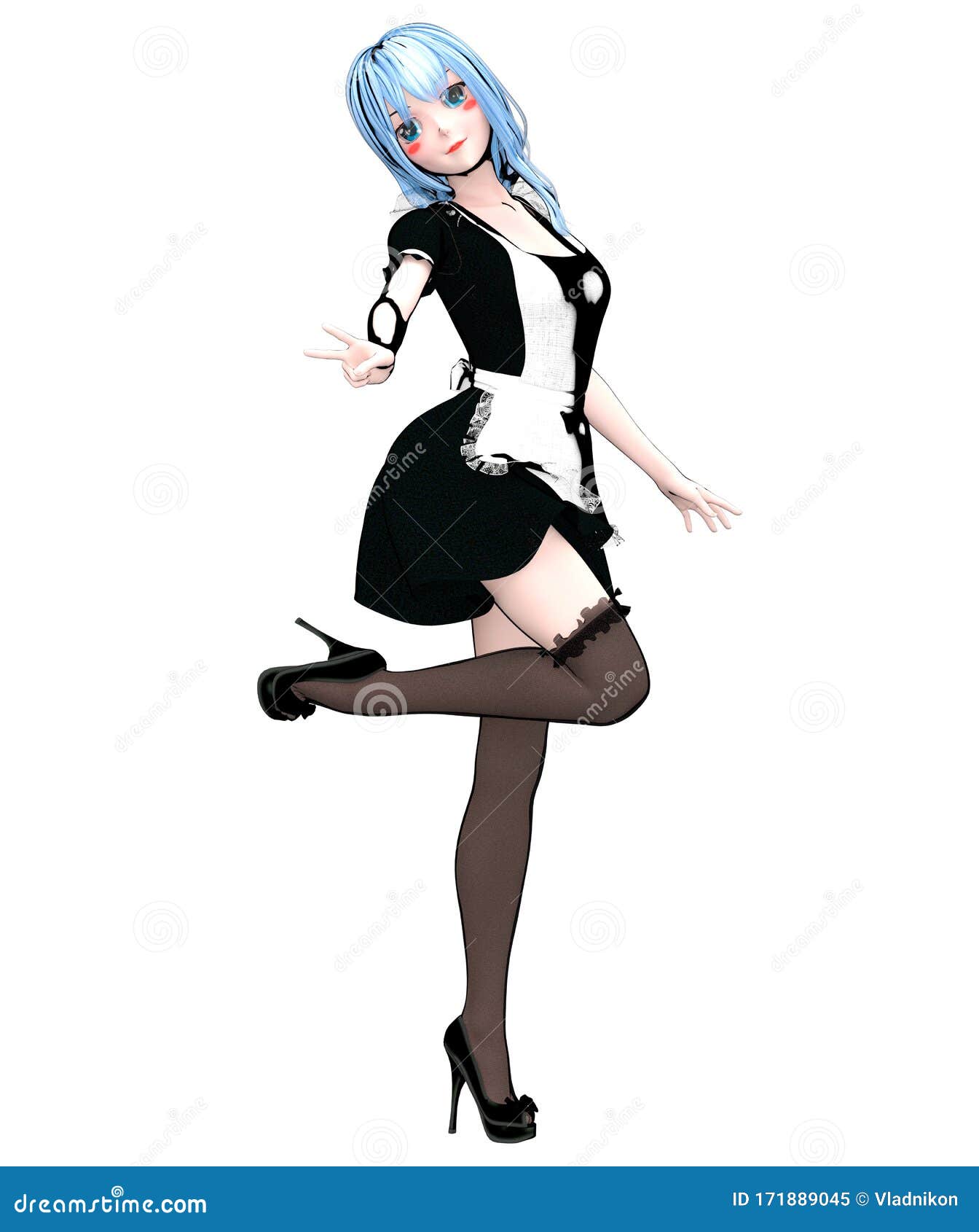 Menina sexy do Anime ilustração stock. Ilustração de desenho - 29362481