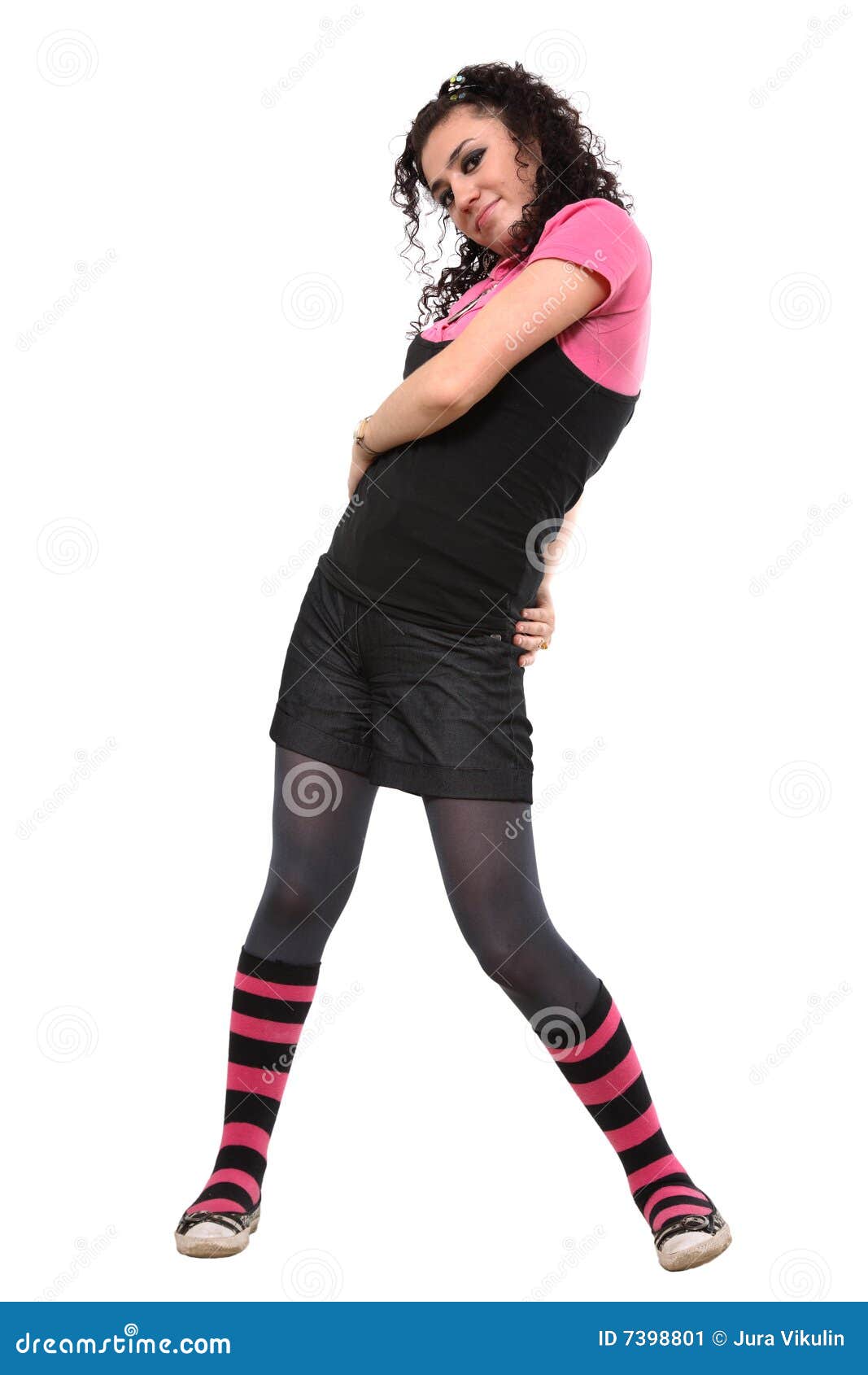 A Menina Nas Polainas Imagem de Stock - Imagem: 7398801