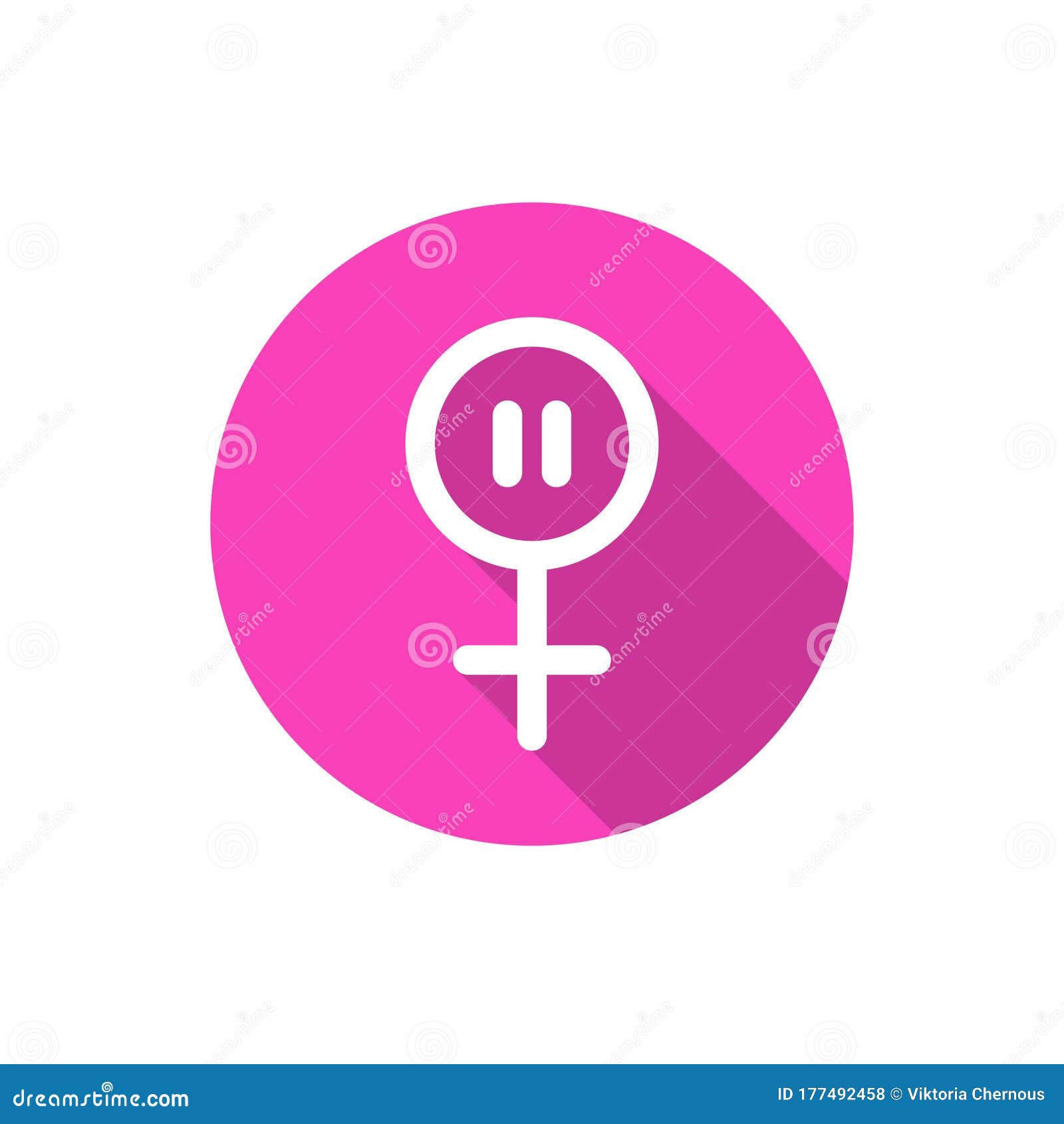Menopause Line Icon, Vector Illustration Stock Illustration