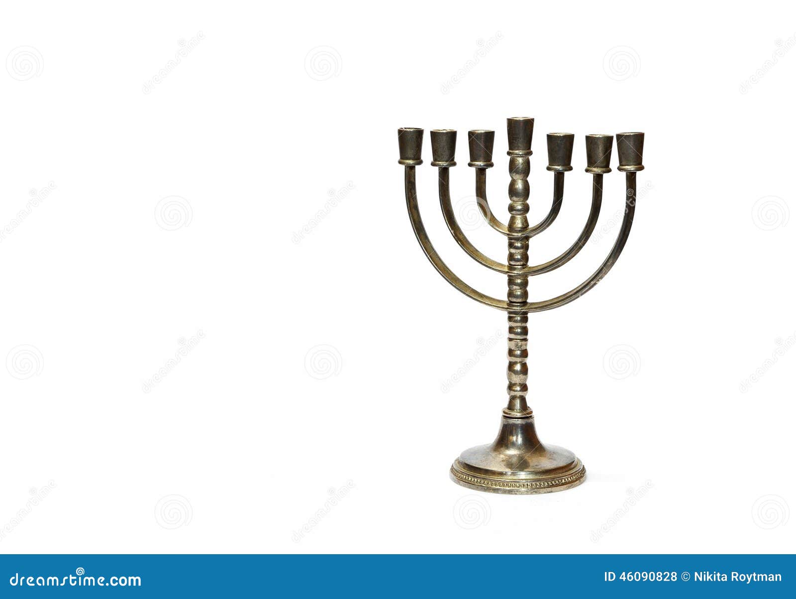 Menorah candelabrum stock photo. Image of judaism, israel 46090828