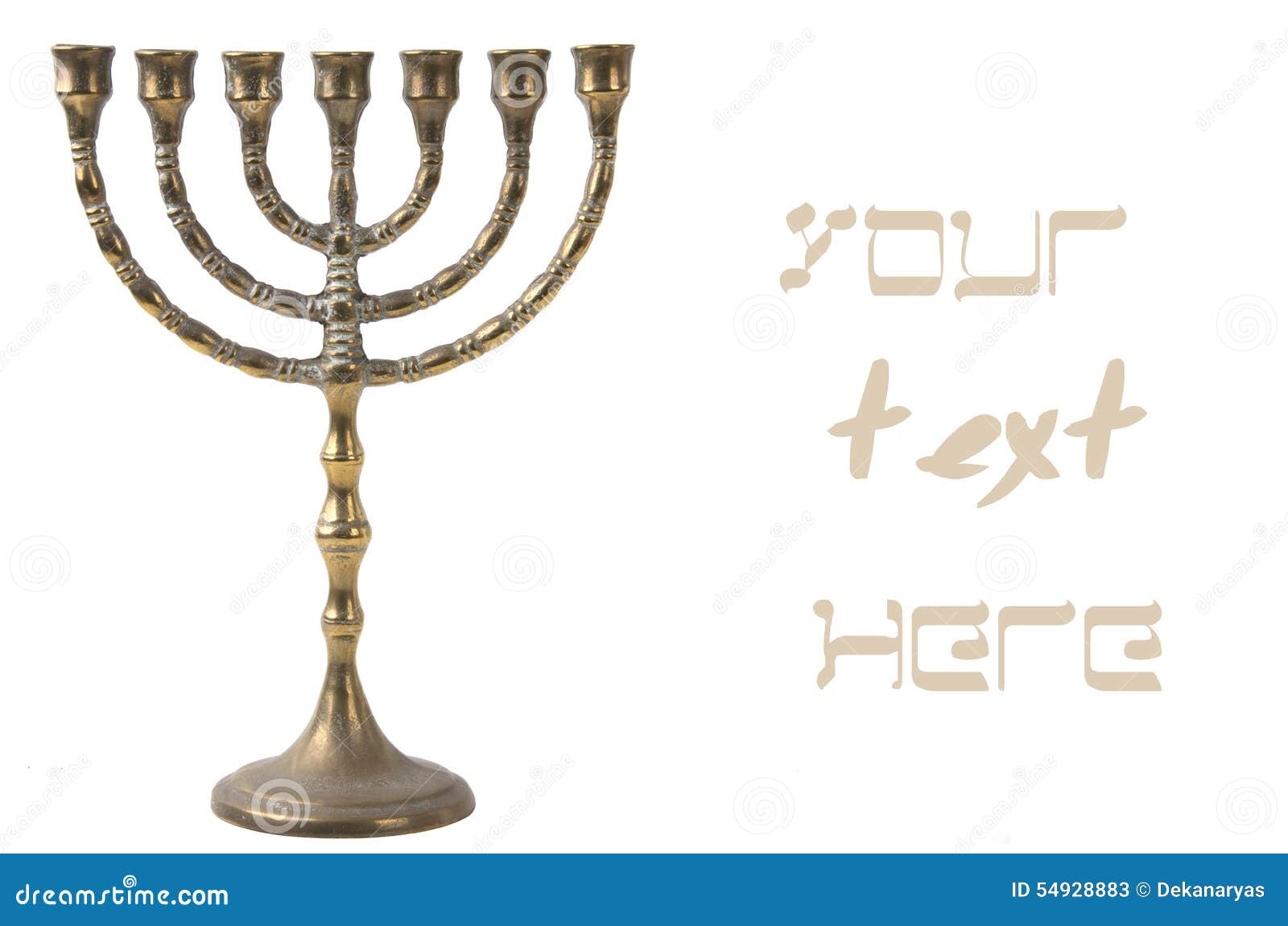 Menorah, El Candelabro Judío Tradicional Imagen de archivo Imagen de