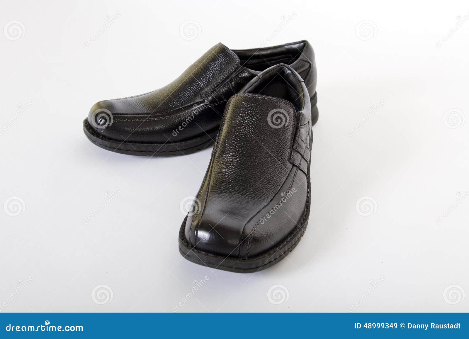 Mens Black Leather Shoes stock image. Image of leather - 48999349