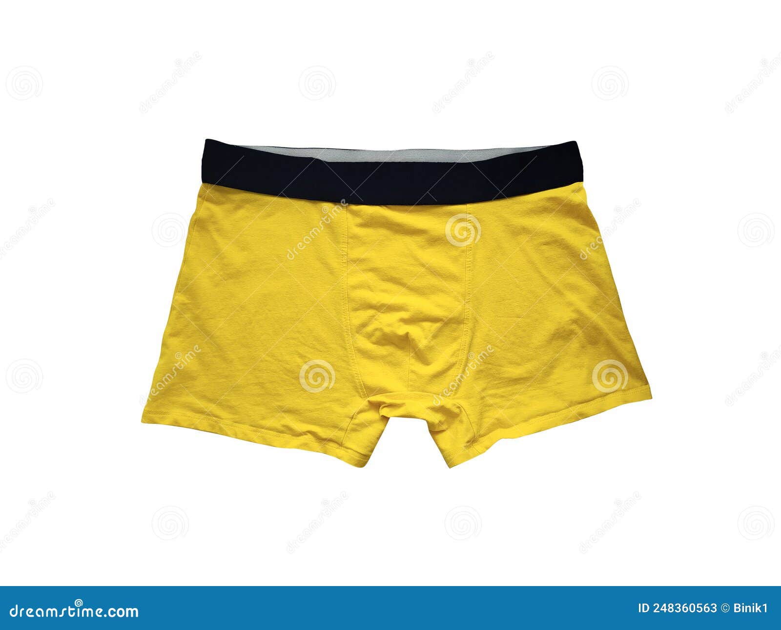 Mens Boxer Briefs. Yellow Male Underwear. Trunks Stock Image - Image of ...