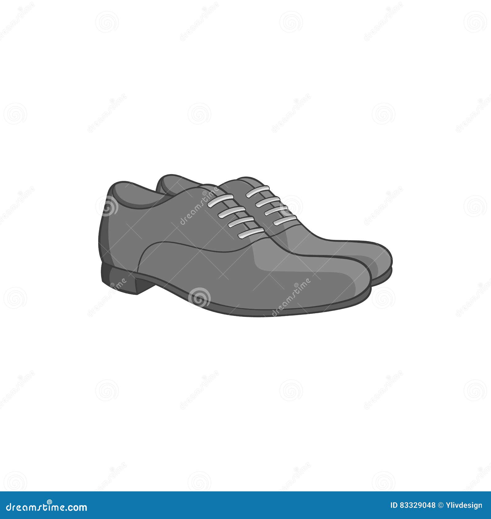 Mens Classic Shoes Icon, Black Monochrome Style Stock Vector ...