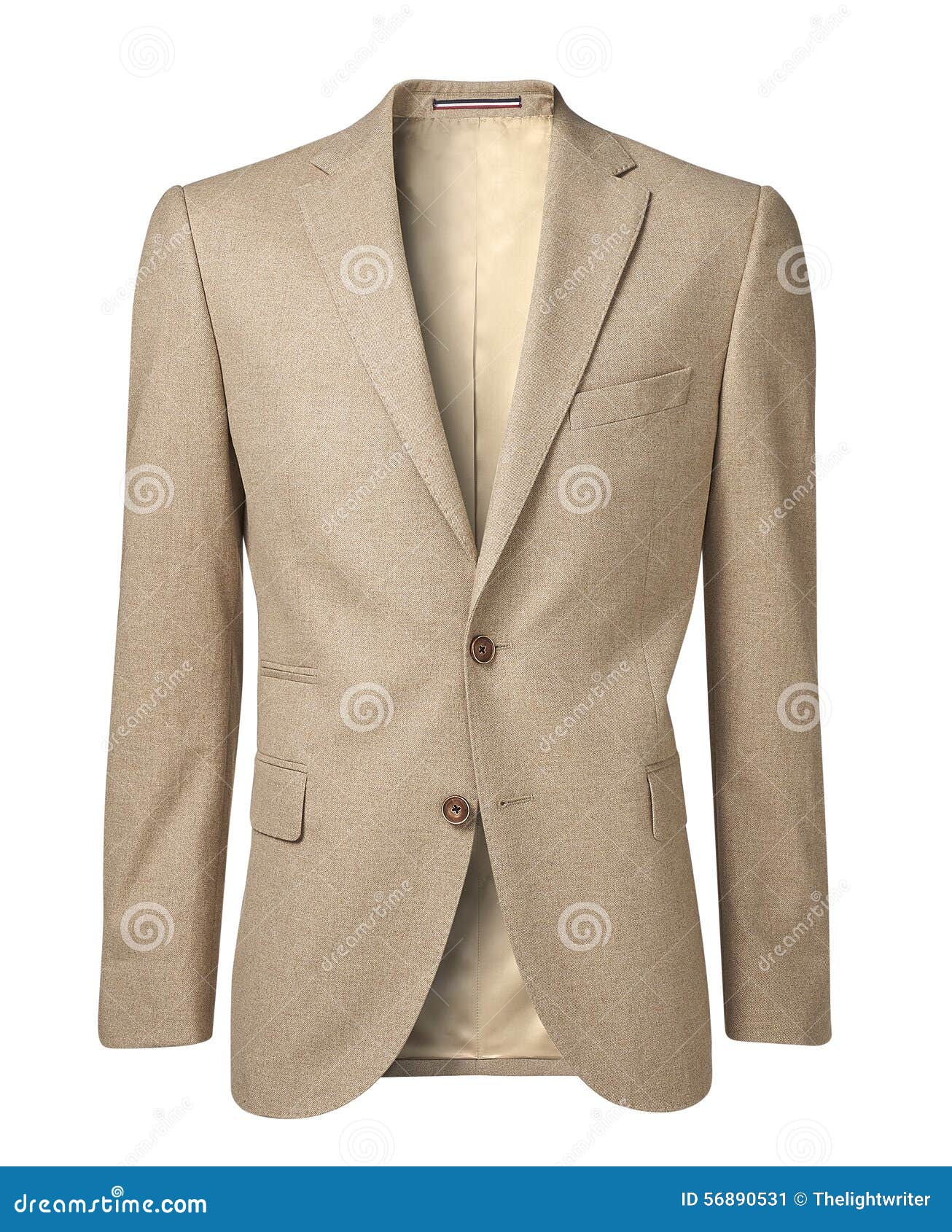 Mens Jacket Isolated on White with Clipping Path Stock Image - Image of ...