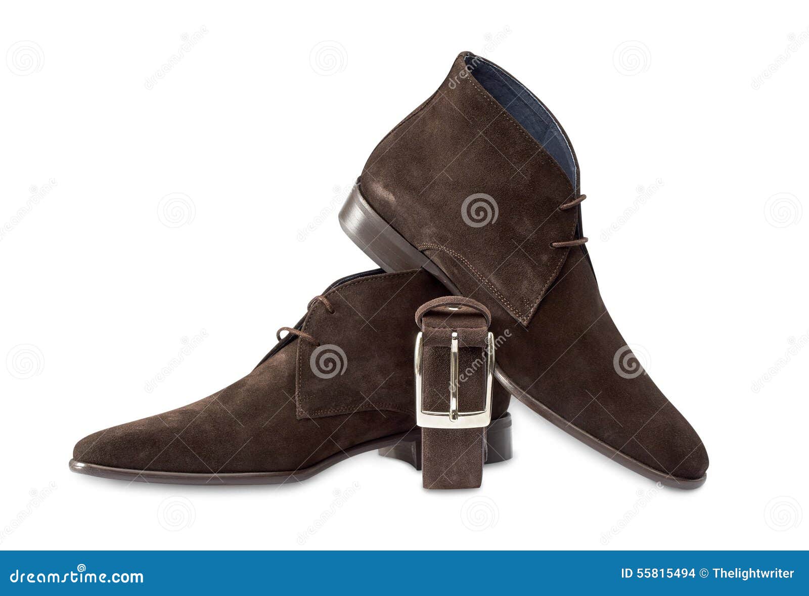 Mens Shoe and Belt Isolated on White Stock Photo Image of shoes
