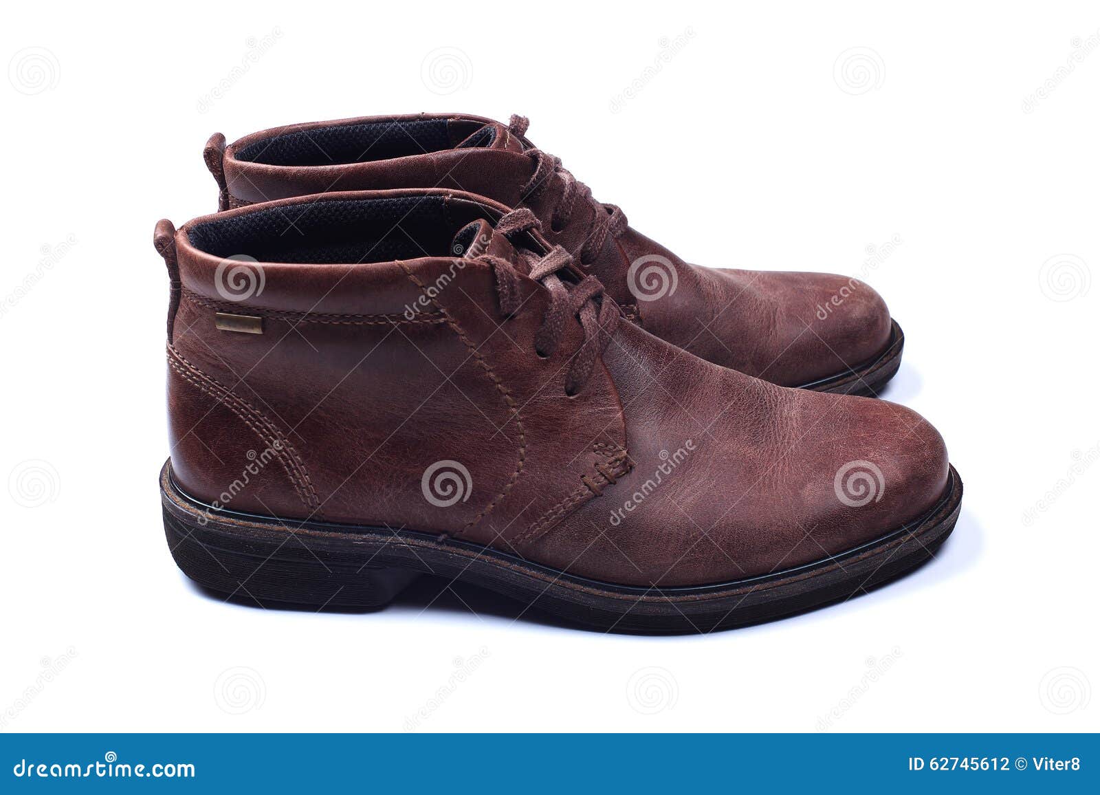 Mens Shoes Isolated on White Stock Photo - Image of clothing, boot ...