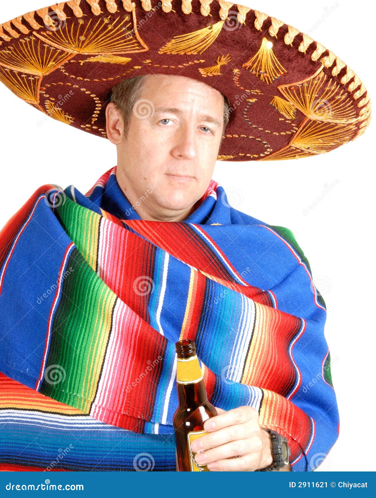 Mens in Sombrero stock afbeelding. Image of cultuur, etniciteit - 2911621