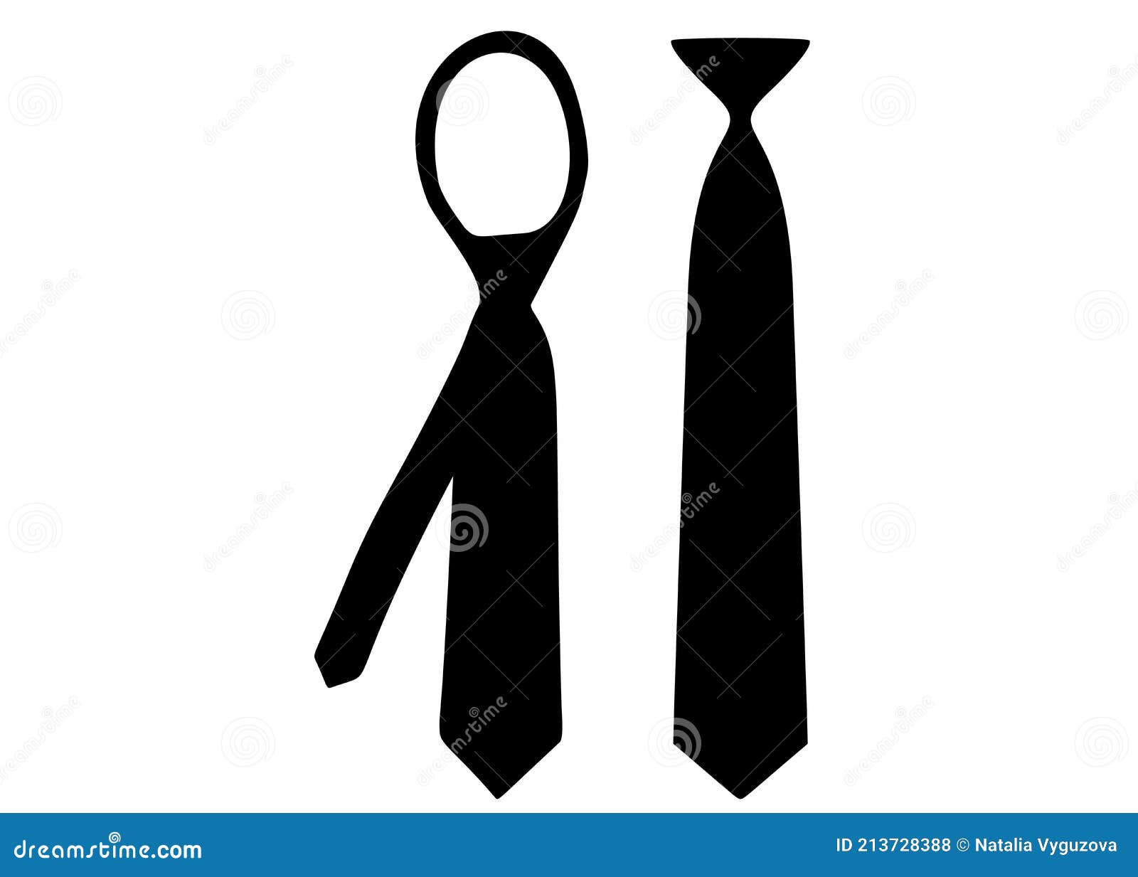 Mens Ties in a Set. Clothing for Men Stock Vector Illustration of
