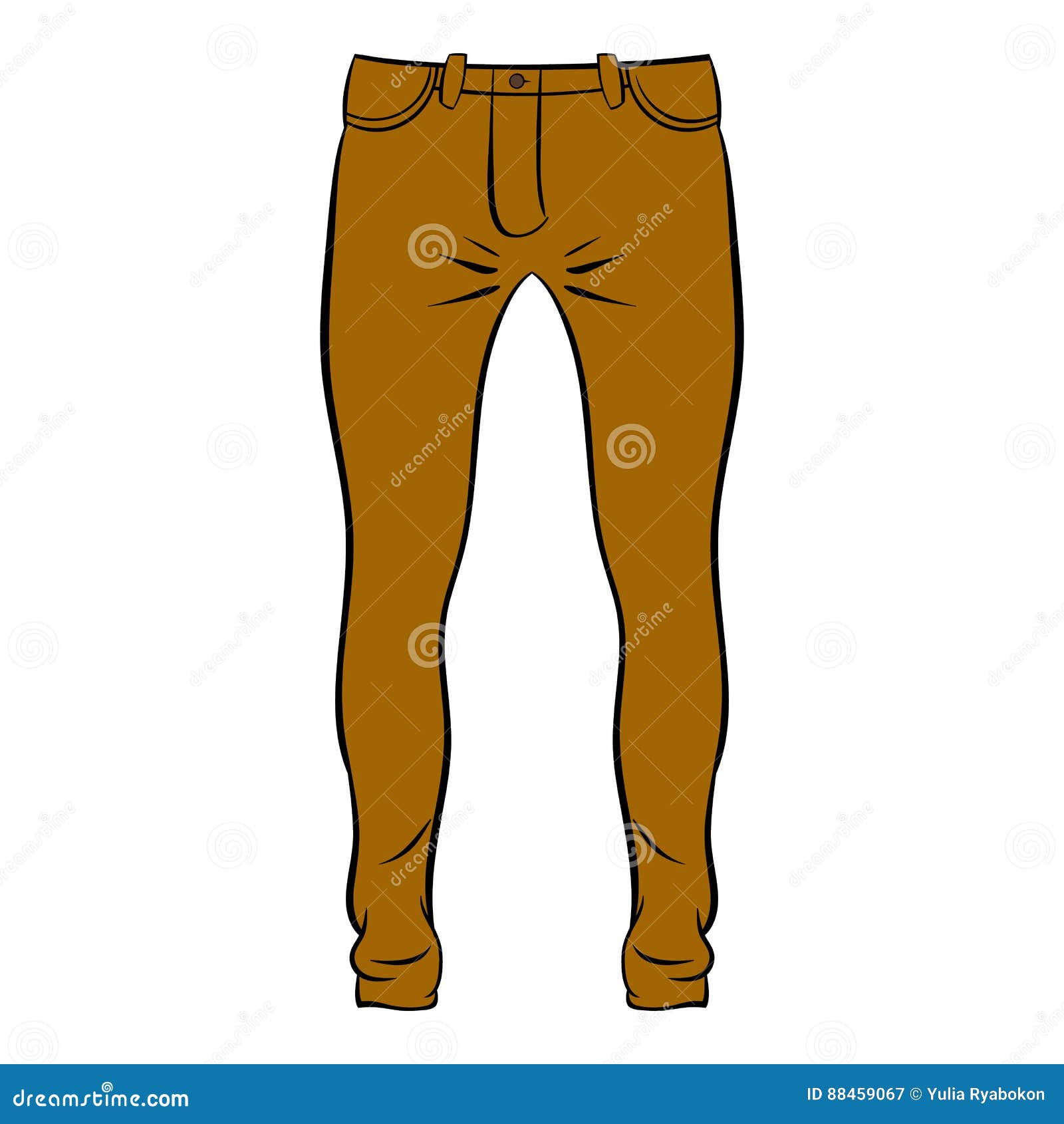 Mens trousers icon cartoon stock vector. Illustration of modern - 88459067