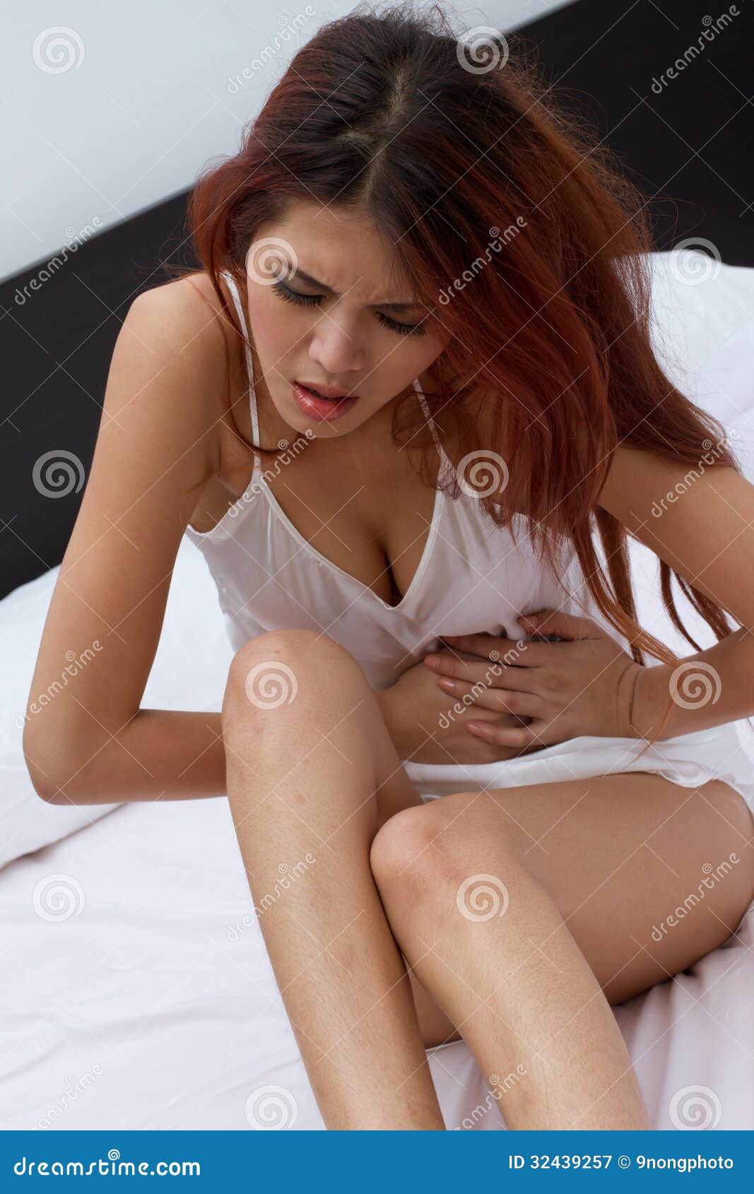 menstruation pain or stomach trouble