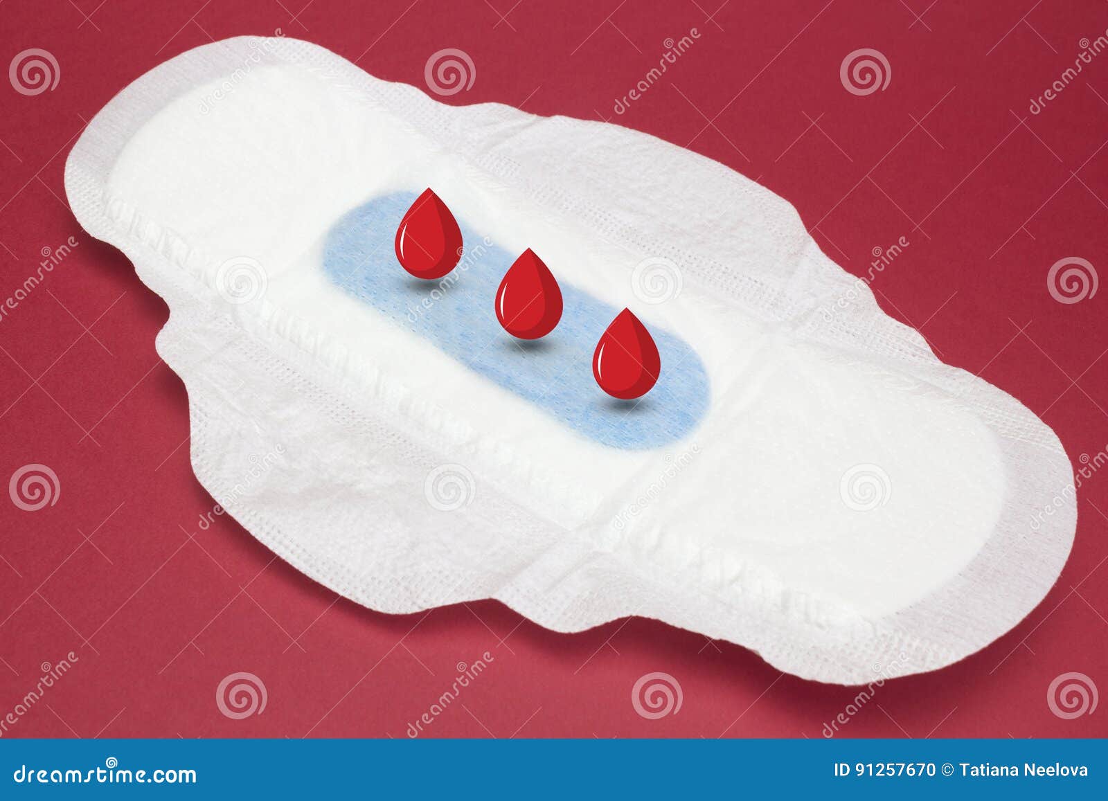 menstruation sanitary soft pads and tampons for woman hygiene protection and digital drawn blood drops. woman critical days, gynec