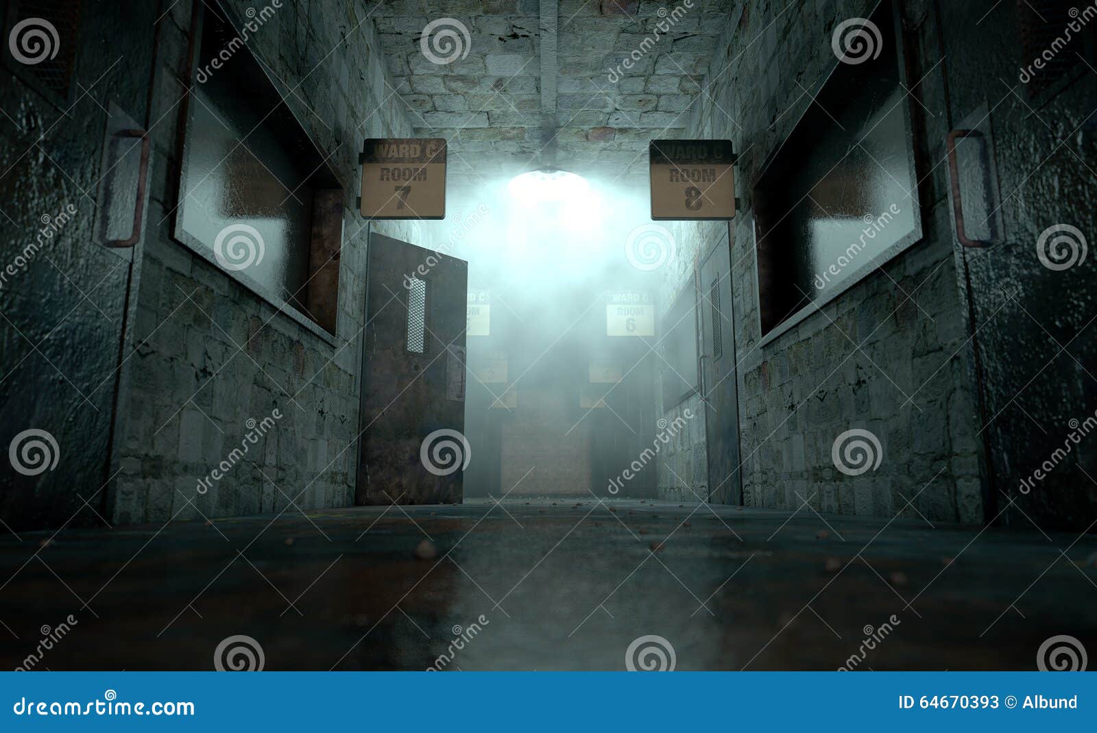 Mental Asylum Haunted Stock Image Image Of Hallway
