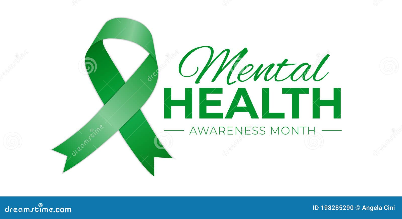 mental health awareness month logo icon on white background