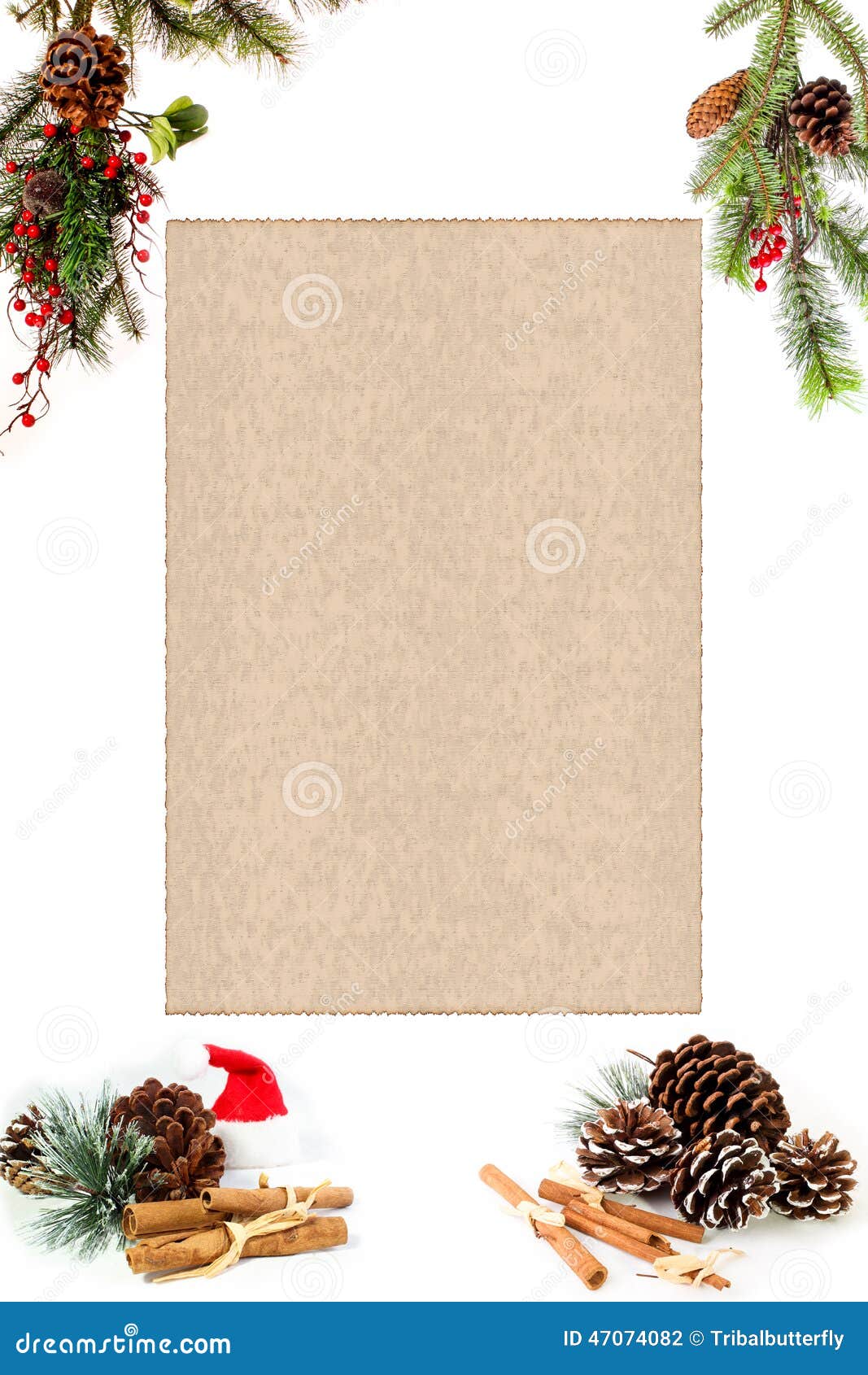 Immagini Natalizie Per Menu.Menu In Bianco Di Natale Per Le Vostre Proprie Parole Fotografia Stock Immagine Di Modifiche Pino 47074082