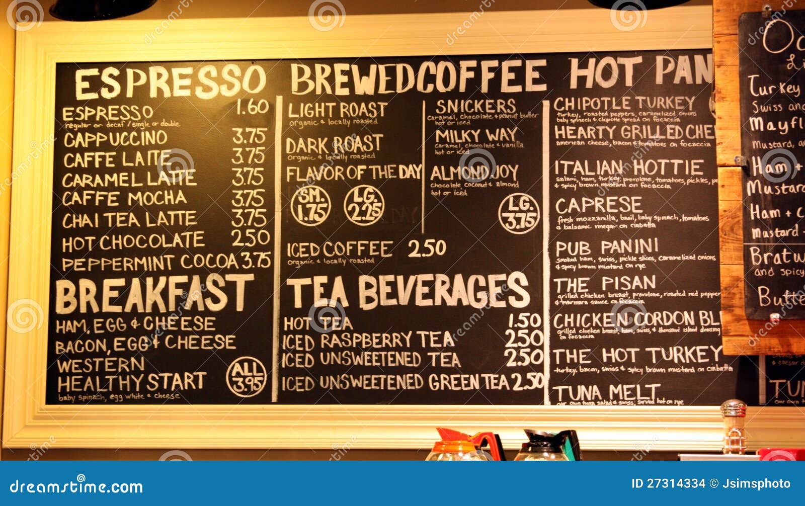 menu board