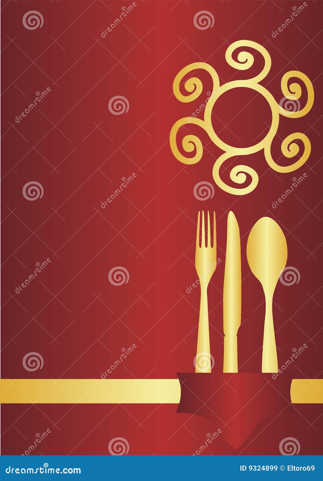 Menu card design stock vector. Illustration of knife Menu card design stock vector. Illustration of knife