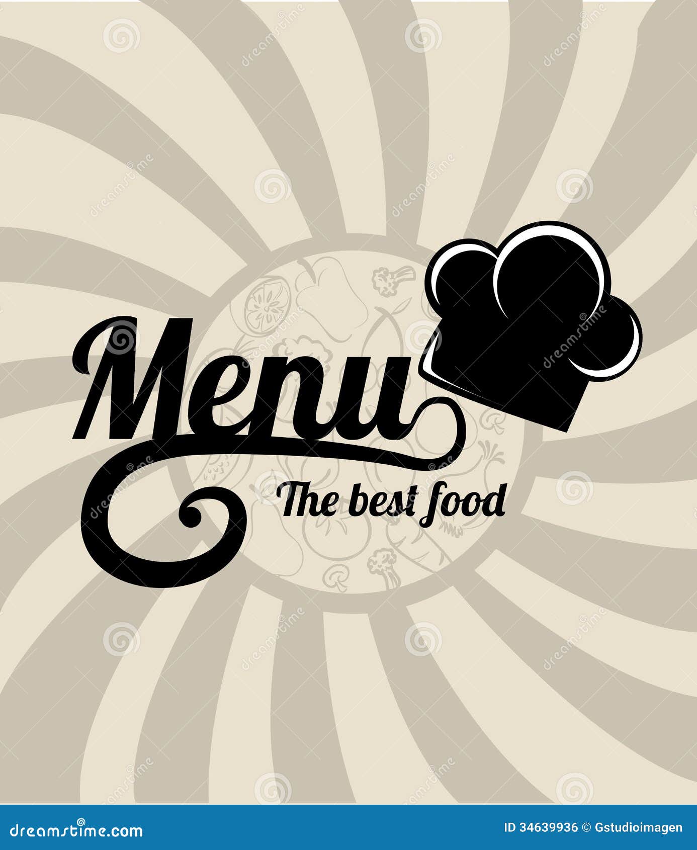 Menu design stock vector. Illustration of postcard, kitchen 34639936