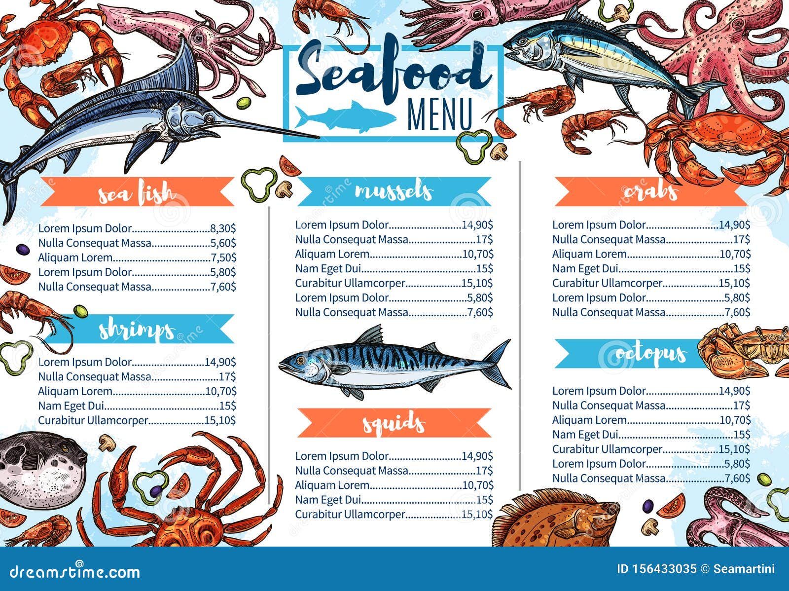 Menu Do Restaurante De Frutos Do Mar, Esboço De Comida Gourmet De Peixe Ilustração do Vetor - Ilustração de oceano, azul: 156433035 Menu Do Restaurante De Frutos Do Mar, Esboço De Comida Gourmet De Peixe Ilustração do Vetor - Ilustração de oceano, azul: 156433035
