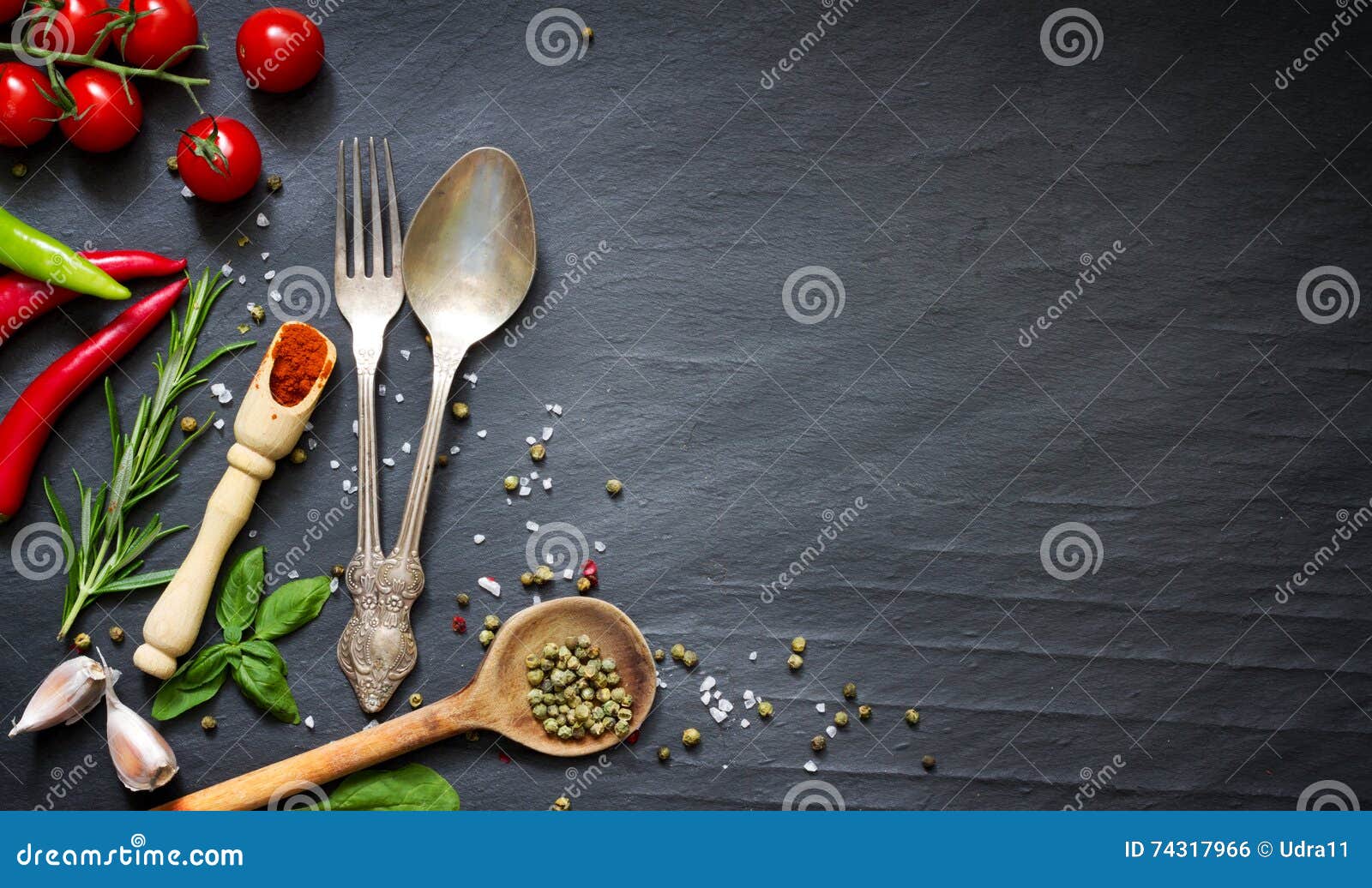 Menu Food Culinary Frame Concept on Black Background Stock Photo - Image of  concept, culinary: 74317966