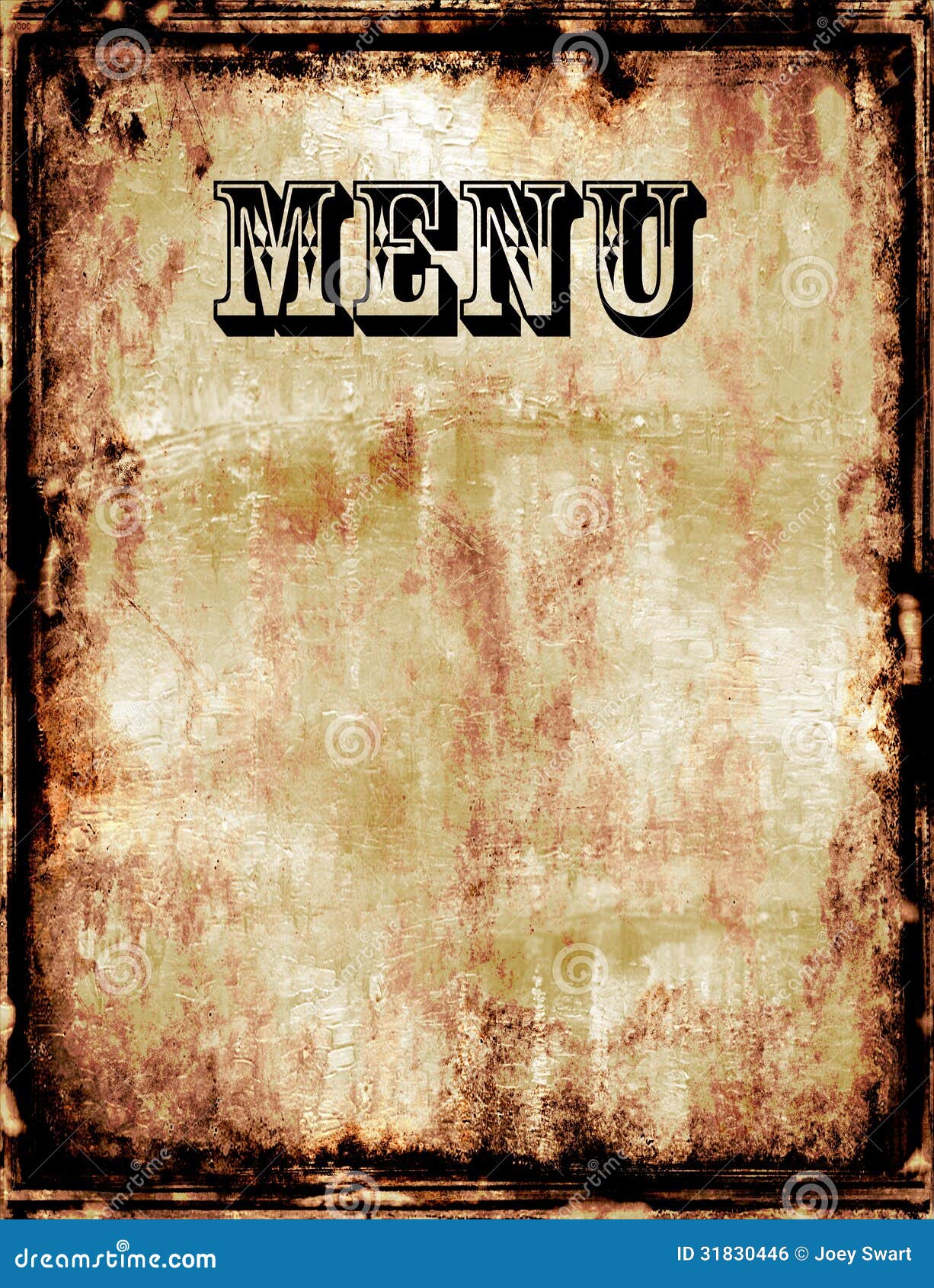 Menu. stock illustration. Illustration of kitchen, board - 23 Intended For Empty Menu Template