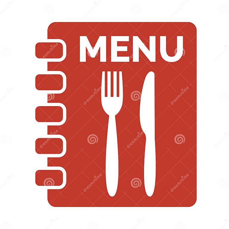 Menu Icon on White Background. Stock Illustration Illustration of