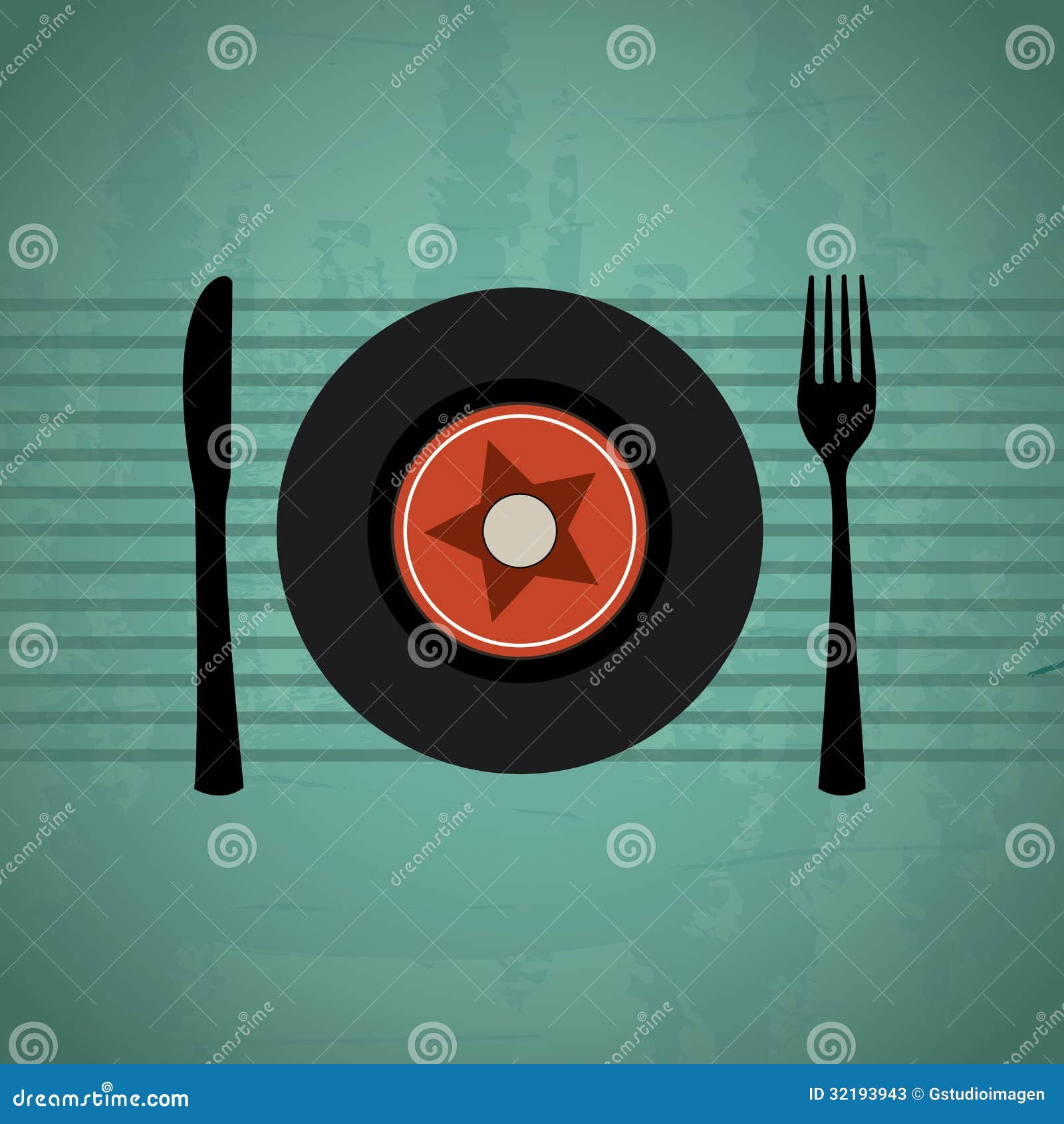 Menu music stock vector. Illustration of abstract, music 32193943
