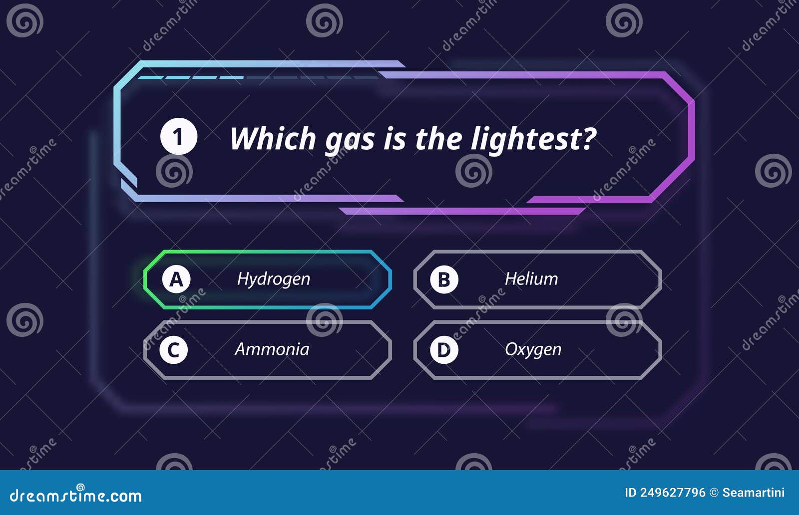 layout vetorial da pergunta do quiz com opção de menu de texto. modelo  gradiente de competição